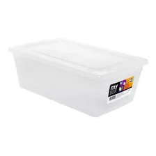 Caja Organizadora Modubox 20x12x34 Cm 6 Lt Transparente