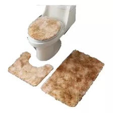 Oferta Set Baño 3 Piezas Antideslizante Absorbente Peludos