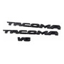 Emblema Letras Tacoma + V6 + 4x4 Negro + Regalo Toyota 06-15