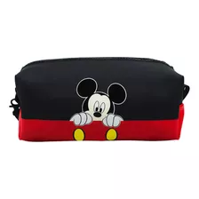 Necessaire Retangular Mickey Assinatura 10x8x20cm - Disney