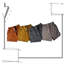 Kit Roupa Infantil 3 Short Masculino Ou Feminino Bebe Malhão