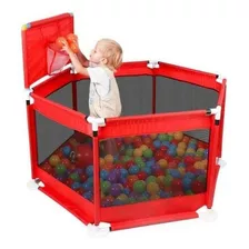 Piscina Corral Para Bebe Con 10 Pelotitas Plasticas 