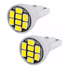 Par Led Meia Luz Pingo T10 Automotivo Carro Moto Placa Ré