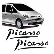 Par De Adesivo Laterais Citroën Xsara Picasso Preto Resinado