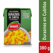 Duraznos Wasil En Cubitos Tetra 380 G