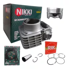 Kit Cilindro Pistão E Anéis Std Nikki Honda Cg 150 Titan Fan