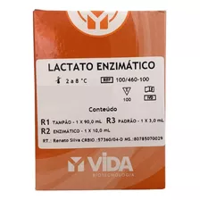 Reagente Lactato Enzimático 100ml Para Laboratório