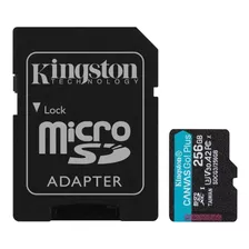 Tarjeta Microsdxc Kingston Canvas Go Plus 256gb, A2, U3