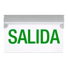 Letrero Led Salida De Emergencia Recargable 