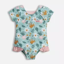 Traje De Baño Baby Girl Pipa Swimwear Print Turquesa Claro L