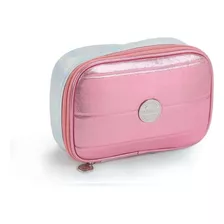 Estojo Box Metalizado Juvenil Seanite Lindo Modelo Cor Rosa