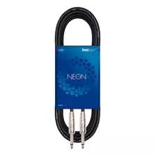 Cable 6 Mm. Plug 1/4 - Plug 1/4 Standard X 3 Mt Kwc 100 Neon