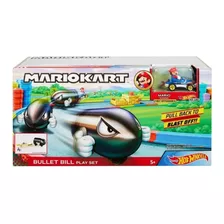 Hot Wheels Mario Kart Lanzador Bala Bill + Mario (pz)