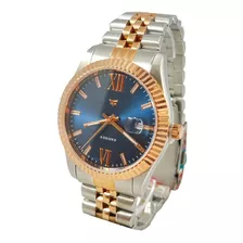 Reloj Kosiuko Mujer Hombre Acero 316 Rose Azul 852b-085