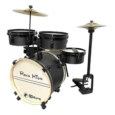 Bateria Musical Acústica Infantil Rmv Rock Kids Com Chimbal