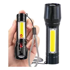 Linterna De Mano Doble Función Zoom Alta Luz Led Recargable