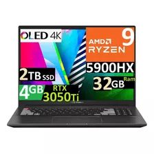 Asus Vivobook Pro 16 Oled 4k Ryzen 9, 32gb 2tb Rtx3050ti 4gb