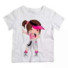 Camiseta Infantil Menina Crianca Bone Estilosa Sinal Es