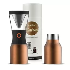 Asobu Coldbrew Portable Brew Coffee Maker Con Un Vacío Con A