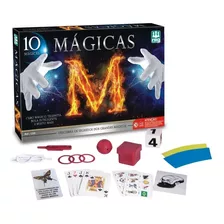 Jogo De Mágicas Infantil Kit Caixa De Truques Brinquedo