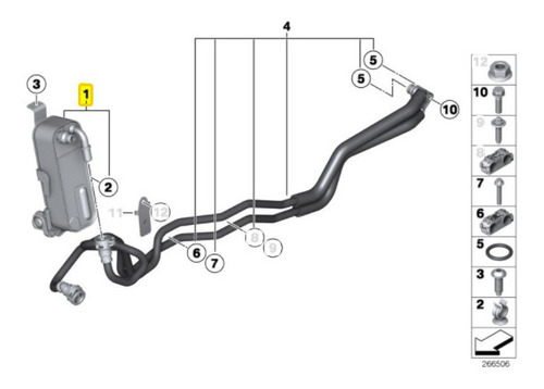 Enfriador Aceite Transmision Bmw 320i Ed Motor N13 2018 Foto 4