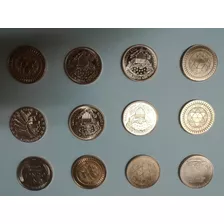 12 Monedas Coleccion Usa, 1 Onza De Cobre. Vhcf