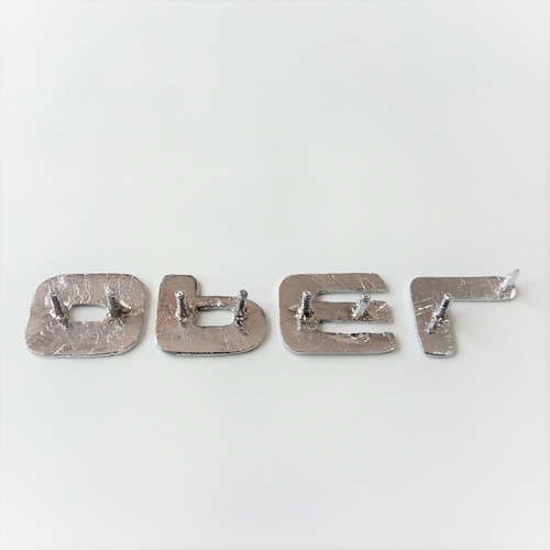 Emblema Opel Letras Auto Clasico Metal  Foto 2
