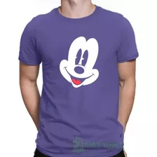 Camiseta Mickey Mouse Rosto Masculina Camisa Do Mickey Geek