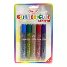 Bl. Glitter Glue Artel Confetti 5tb 13