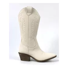 Botas Vaqueras Con Diseño Bordado 