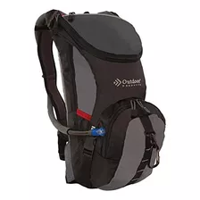 Mochila Senderismo Ligera Hidratante 2l Negra Outdoor