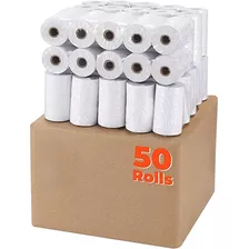 Caja Papel Rollos Termico 80x80 Mm Con 50 Pz Incluye Iva