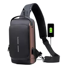 Bolso De Hombro Cruzado Para Hombre, Mochila Usb Pequeña.