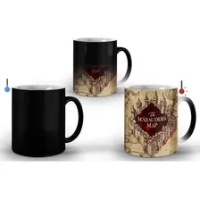 Caneca Magica Harry Potter Mapa Do Maroto 325 Ml De P