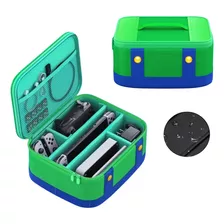 Case Maleta Transporte P/ Nintendo Switch Oled Mario Verde