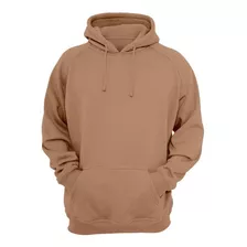 Moleton Blusa De Frio Liso Marron Casaco Blusao Promoção Top