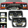 Led Rectangular 5x7 Para Lupa Jeep Cherokee 4x4 Nissan D21