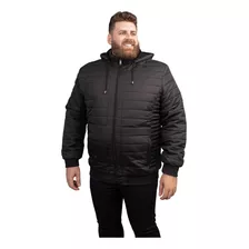 Jaqueta Sarja Peluciada Masculina Forrada Adulto Plus Size