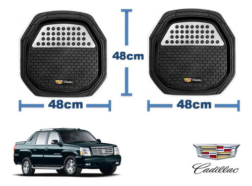 Tapetes 3d Logo Cadillac + Cubre Volante Escalade Ext 03a06 Foto 5
