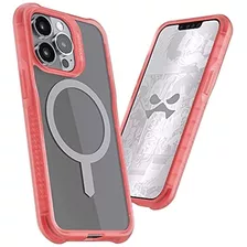 Funda Transparente Rosa Para iPhone 13 Mini Cierre Magnetico