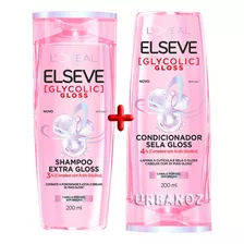 Kit Loréal Elseve Glycolic Gloss Shampoo + Condicionador 