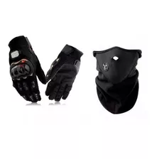 Kit Cuello Mascara Neoprene + Guantes Pro Biker - Fas Motos