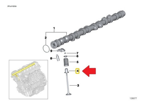 Sello Valvula Escape Bmw 320i 323i 325i 328i 330i 335i M3 Foto 6