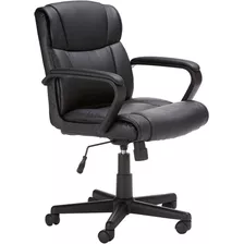 Silla Ergonómica Negro Basics Cuero Oficina Giratoria Movil