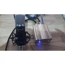 Micrófono Condensador Neewer + Fuente Phantom Power 48v Usb