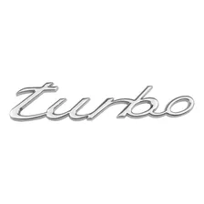 Emblema Turbo Letras Turbo Cromado Para Autos