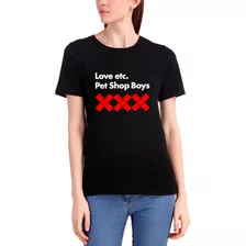 Show Pet Shop Boys Banda Anos 80 Love Camiseta Babylook 