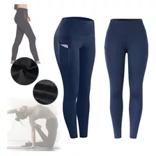 Calzas Deportiva Mujer Leggings Bolsillos Lateral