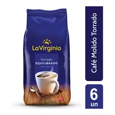 Cafe Molido La Virginia Torrado Equilibrado 1kg X 6 Unidades