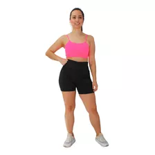 Kit 2 Top De Alcinha C/bojo Cropped Fitness Barato Preto